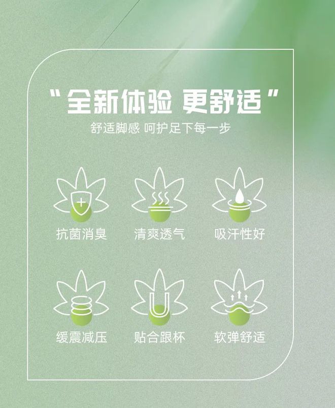 垫全方位呵护你的运动健康新利体育网页版草本抗菌鞋(图3)